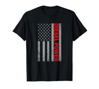 Diesel Power USA Flag Truck Turbo Brothers Mechanic T-Shirt