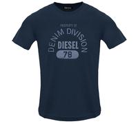 Diesel Property Of Denim Division Logo Navy Blue T-Shirt