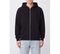 DIESEL Relaxed Fit Cotton Zip-Up Hoodie with Logo Detail - Size: S - male