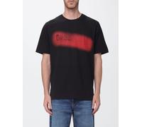 DIESEL Relaxed Fit Crewneck Cotton T-shirt with Contrasting Logo Print - Size: XXL - male