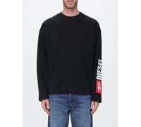 DIESEL Relaxed Fit Long-Sleeved Cotton T-Shirt with Contrast Logo - Size: S - male
