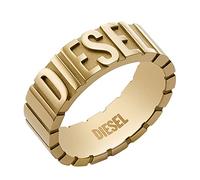 Diesel Ring for Men Gold-Tone Stainless Steel Band Ring, DX1439710