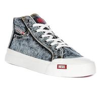 Diesel S-Athos NMD Mid Men's Denim Distressed Washed Hi SNE Trainers (Navy White, UK 9.5)