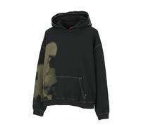 DIESEL S-Boxt-Hood-N4 Men Hoodie XL Dark Grey Oversized Distress Pull On RRP195