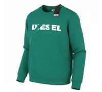 Diesel S-Gir 250237 Off Mens Sweatshirt XL Green Crew Neck Cotton