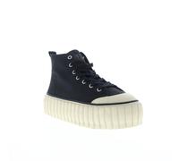 Diesel S-Hanami Mid X Mens Black Canvas Lace Up Lifestyle Trainers Shoes