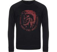 Diesel S-Orestes Black Logo Sweatshirt - Medium