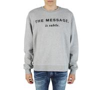 DIESEL S POND GR Mens Oversized Sweatshirt Crew Neck Winter Pullover Jumper Grey