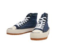 Diesel S-Principia Mid X Mens Canvas High Top Sneaker - Blue Leather - Size EU 44