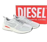 DIESEL S-Serendipity Sport Men Sneakers EU42 Grey Almond Toe Lace Up RRP€150