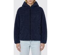 DIESEL S-Zat Relaxed Fit Zip-Up Hoodie in Faux Shearling with Oval D Logo - Size: L - male