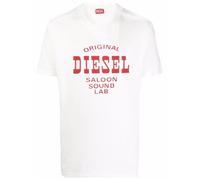 Diesel Saloon Sound Lab Logo Off White T-Shirt