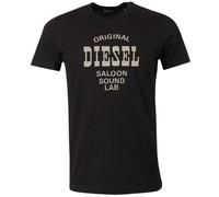 Diesel Saloon Sound Lab Logo T-Shirt - Black - S