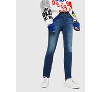 DIESEL Sandy 086AL Women's W25/L30 Slim Fit Straight Blue Cotton Stretch Jeans