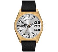 Diesel Scraper Watch for Men, Quartz Three Hand Date Movement with Stainless Steel or Leather Strap