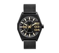 Diesel Scraper Watch for Men, Quartz Three Hand Date Movement with Stainless Steel or Leather Strap