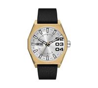 Diesel Scraper Watch for Men, Quartz Three Hand Date Movement with Stainless Steel or Leather Strap