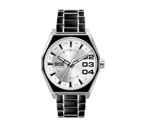 Diesel Men's Watch Scraper – Quartz Three-Hand Date – Stainless Steel or Leather Strap