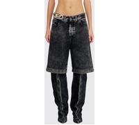 DIESEL Shorts Woman color Black - Size: 24 - female