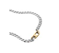Diesel Necklace for Men Steel, L600xW7.5xH3.2mm Silver Stainless Steel Necklace, DX1343040