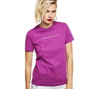 Diesel Sily Copy Short Sleeve T-shirt Purple XS Woman