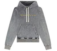 Diesel Simple Logo Faded Grey Hoodie - L