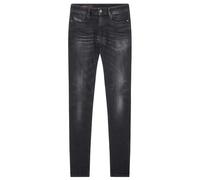 Diesel Sleenker Destroyed Reinforced Denim Skinny Jeans - Black - 30L - W29 - W29