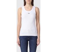 DIESEL Slim Fit Stretch Cotton Tank Top with Embroidered Oval D Logo - Size: S - female