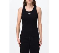 DIESEL Slim Fit Stretch Cotton Tank Top with Embroidered Oval D Logo - Size: XS - female