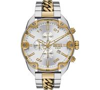 Diesel Spiked Watch for Men, Quartz Chronograph Movement with Stainless Steel Strap