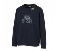 DIESEL Sweatshirt S-Gir-Crewneck Tone on Tone Pull on Men L Dark Blue RRP125