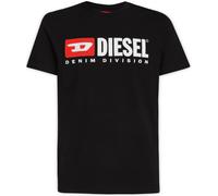 Diesel T-BOX Embroidered Logo Cotton Black T-Shirt