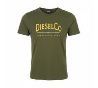 DIESEL T-Diego-Boss Men T-Shirt 2XL Green Tricot Crew Neck Short Sleeved