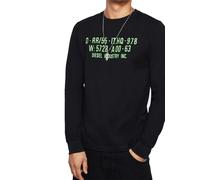Diesel T-Diego LS S1 Men's T-Shirt Round Neck Long Sleeve Black