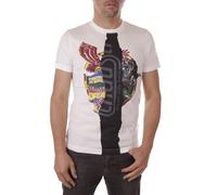 Diesel T-Diego-QB Men's T-Shirt Round Neck Short Sleeve White