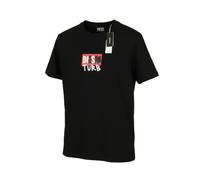 DIESEL T-Diegos-B10 Men T-Shirt L Black Short Sleeve Crew Collar Tricot
