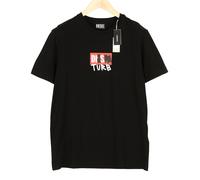 Diesel T-Diegos-B10 Men's XL Black Short Sleeve Round Neck Logo Shirt