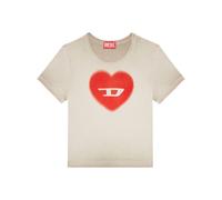 Diesel T-Ele heart D T-shirt - Neutrals XXS-XS-S-M-L-XL