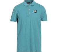 Diesel T-Harry Blue Zip Closure Polo Shirt - M