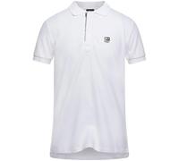 Diesel T-Harry White Zip Closure Polo Shirt
