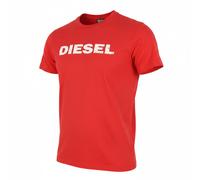 DIESEL T-Just 250232 OFF Men T-Shirt L Red Cotton Crew Collar Short Sleeve