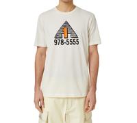 Diesel T-Just-C8 Men's T-Shirt Crew Neck Short Sleeve Cream