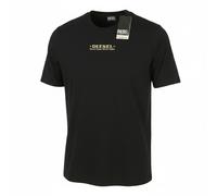 DIESEL T-Shirt T-Just-L4 Men Crew Neck Cotton Pull on Short Sleeve L Black