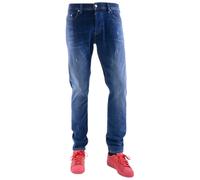 DIESEL TEPPHAR 0688A Mens Denim Jeans Distressed Stretch Plain Slim Fit Carrot