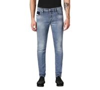 Men's DIESEL TEPPHAR 084SV Mens Jeans Stretch Lyocell Trousers Slim Casual Denim Pants - Blue - Size: 33/32
