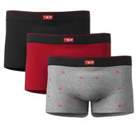 Diesel UMBX Damien Mens Short Cotton Boxer Trunks In Red Pack Of 3