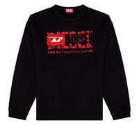 Diesel Unisex Adult Double Division Logo Sweatshirt / L Black SY430