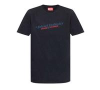 Diesel Unisex Adult Industry Denim Division Logo T-Shirt (Navy Blue) Cotton - Size X-Large