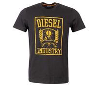 Diesel Unisex Adult Industry Shield T-Shirt (Black) Cotton - Size Medium