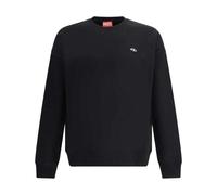 Diesel Unisex Adult Logo Sweatshirt - Black - Black - M - 96% Cotton/4% Elastane